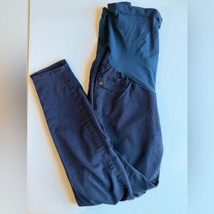 Soft and Luxe Dark Blue Luxe Maternity Jeans - Jeggings Small